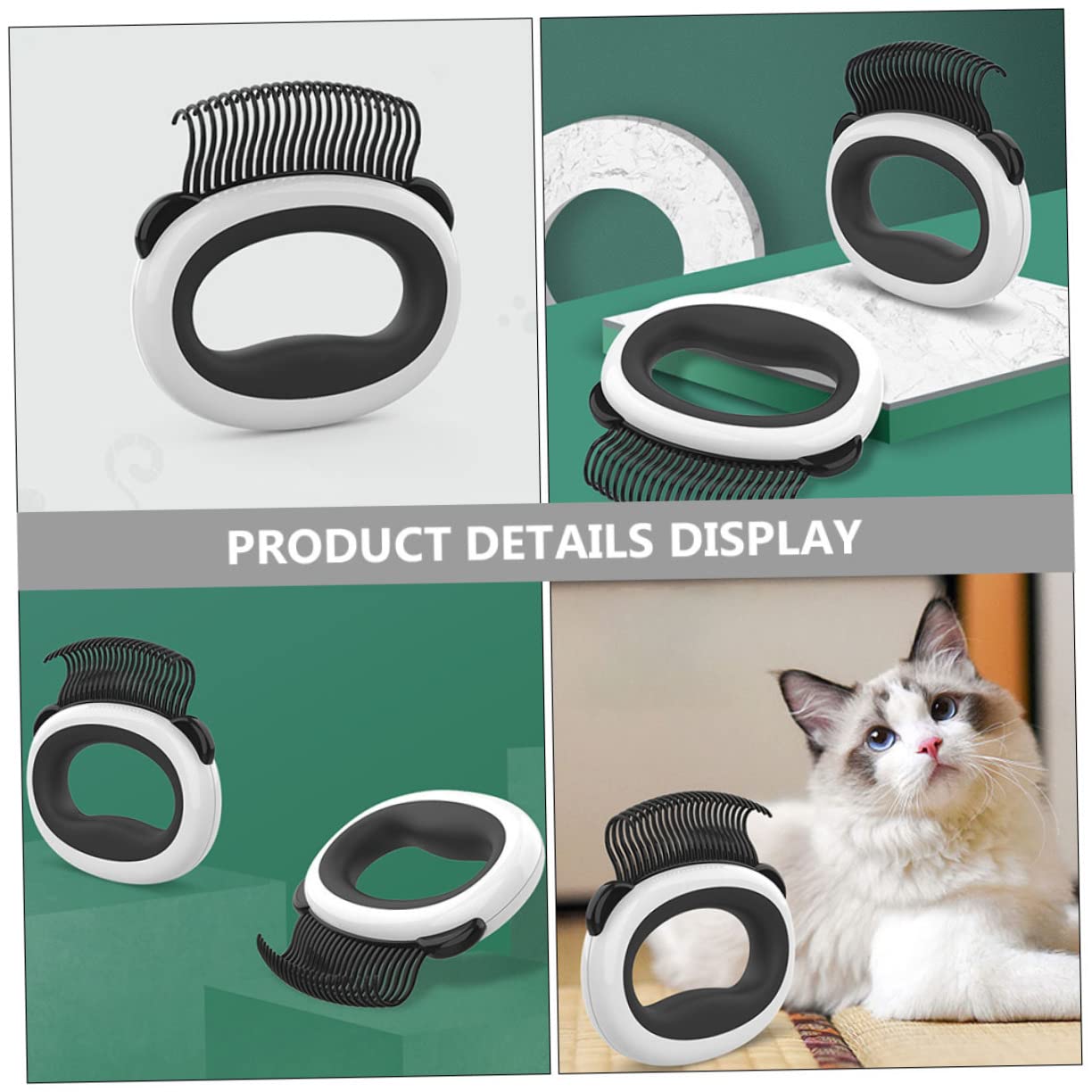 Toddmomy 5piezas Peine Para Gatos Adorable Cepillo De Cuidado Para Mascotas Diseño Antideslizante Para Eliminar Pelo Suelto y Enredos Para Establecer Vínculos Tu Mascota