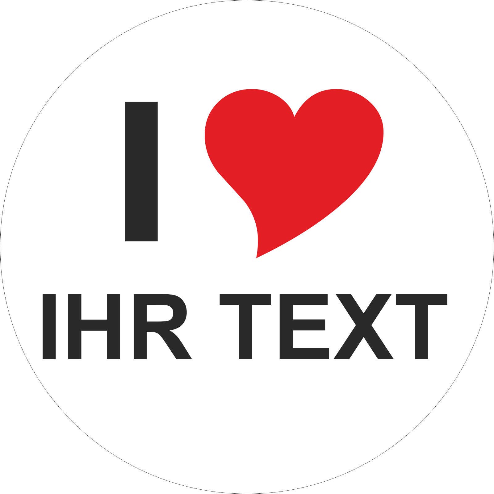 INDIGOS UG Namensaufkleber „I LOVE“ – Personalisiert Mit Name (z.B. Rita), 297 Mm, UV-beständig, Für Laptop, Auto, Fenster