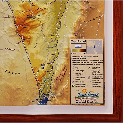 Reviews for Raised Relief 3D Map of Israel (MEDIUM 14.5 x 6.5