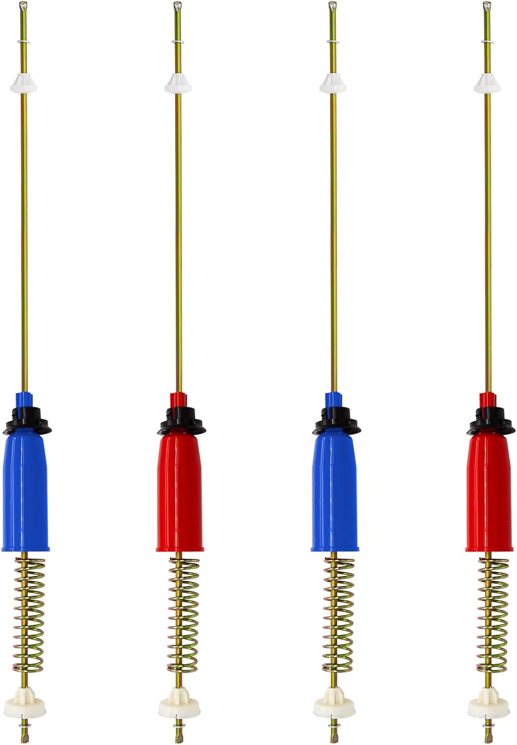 WH16X10158 WH16X10159 Washer Suspension Rod Spring Assembly Set 4Pcs, Compatible with GE and Hotpoint GTWN4250D0WS GTWN4250D1WS GCWP1800D1WW HSWP1400F2WW, Replace PS3654190 PS3654191 2754602 AP5632455