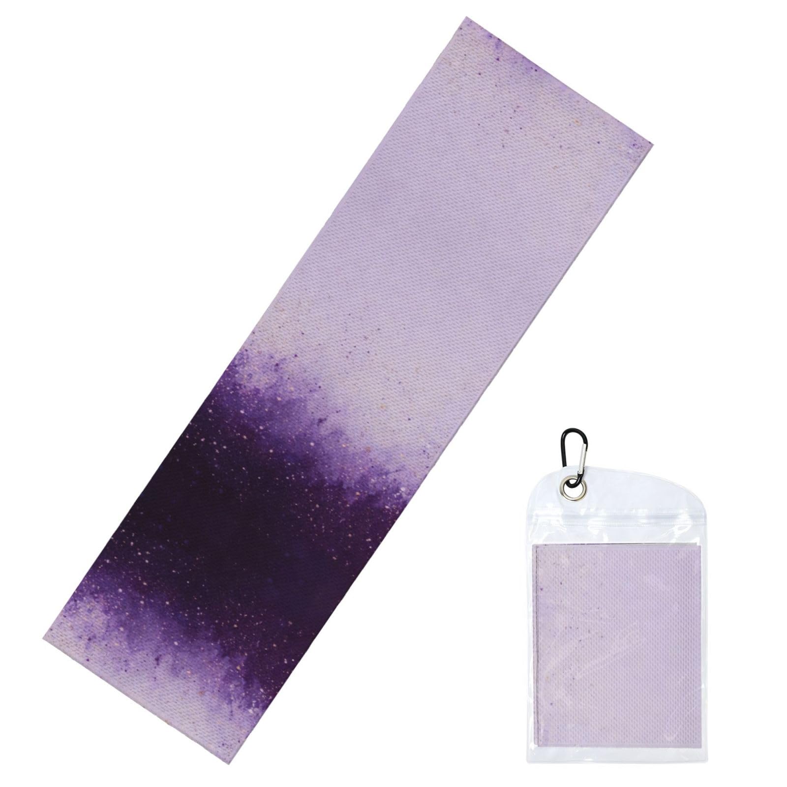 DUYIOKH Purple Gradient Print Cooling Towel, Portable Towel for Gym Workout Golf Beach World Cup Sports Hot Weather