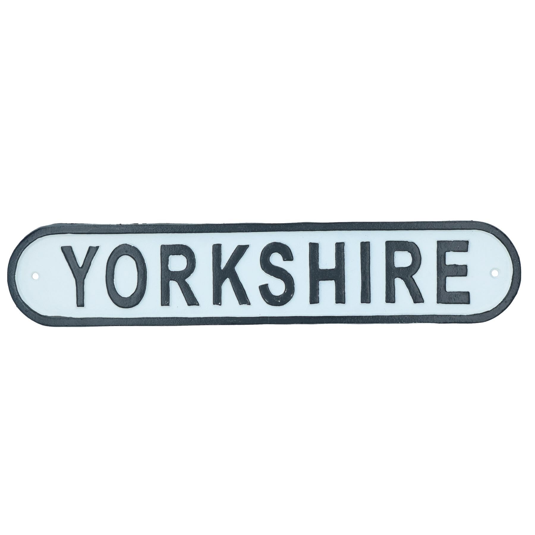 AB Tools Yorkshire Cast Iron Sign Plaque Wall Door Fence Gate Post House Garden Yard
