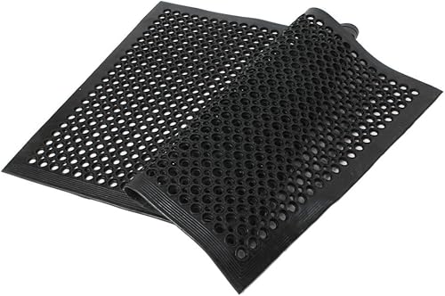 Estera antifatiga negra 36" 60" uso resistente industrial comercial interior