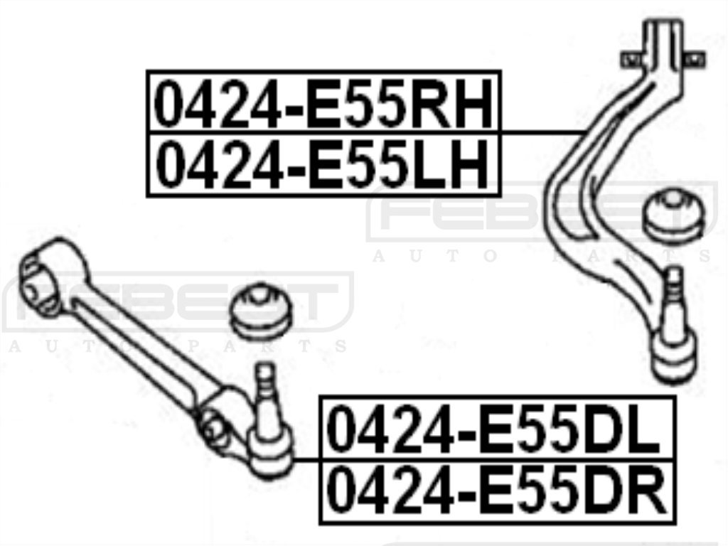 Amazon.com: Mr325251 - Left Front Control Arm For Mitsubishi  