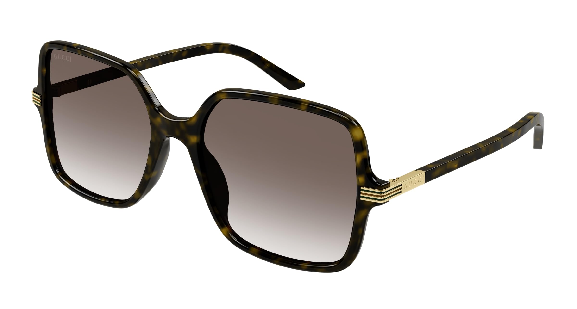 Gucci GG1449S Havana Gold Brown Shaded 55 19 140 women Sunglasses