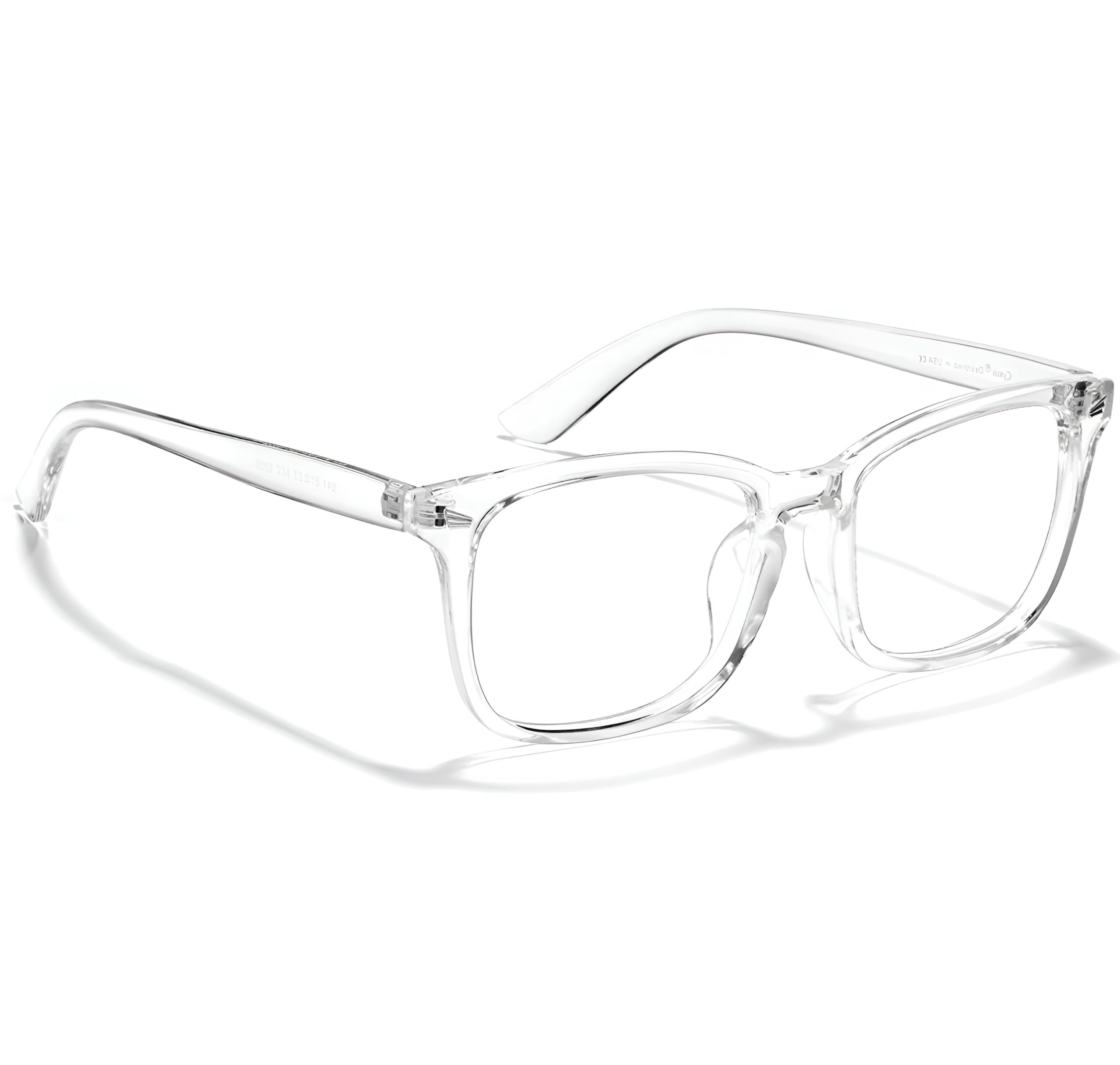 IFLASH Blue Light Blocking Glasses Gaming Filter Transparent Square Eyeglasses for Eye Protection Men Women, Computer/Tablet/Laptop/Mobile/TV, Anti-blue & Anti eyestrain-image-46