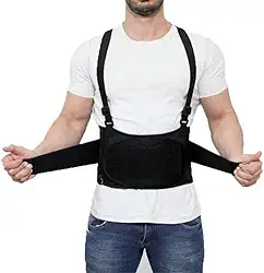 Cinta Lombar Ergonomica Proteção Para Coluna Ideal Para Carregar Peso Transporte de Cargas Treinos Pesados Levantar Peso Postura Correta Estoquistas (G)