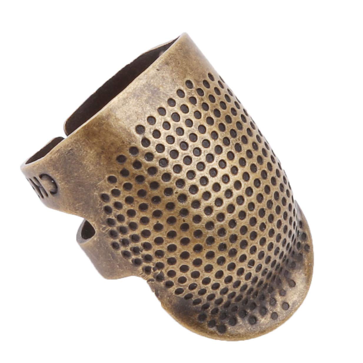 EJY Vintage Adjustable Sewing Thimble Needlework Finger Tool DIY Sewing Craft Accessories Tool,Small