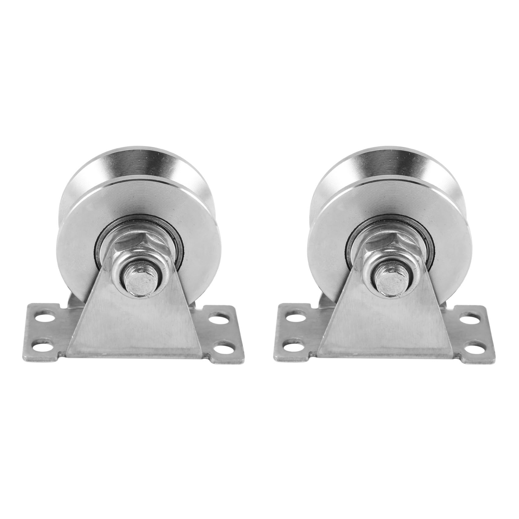 Juego de poleas tipo V de acero inoxidable, 2 poleas duraderas para aplicaciones resistentes, resistentes a la corrosión, ideal para uso industrial y doméstico