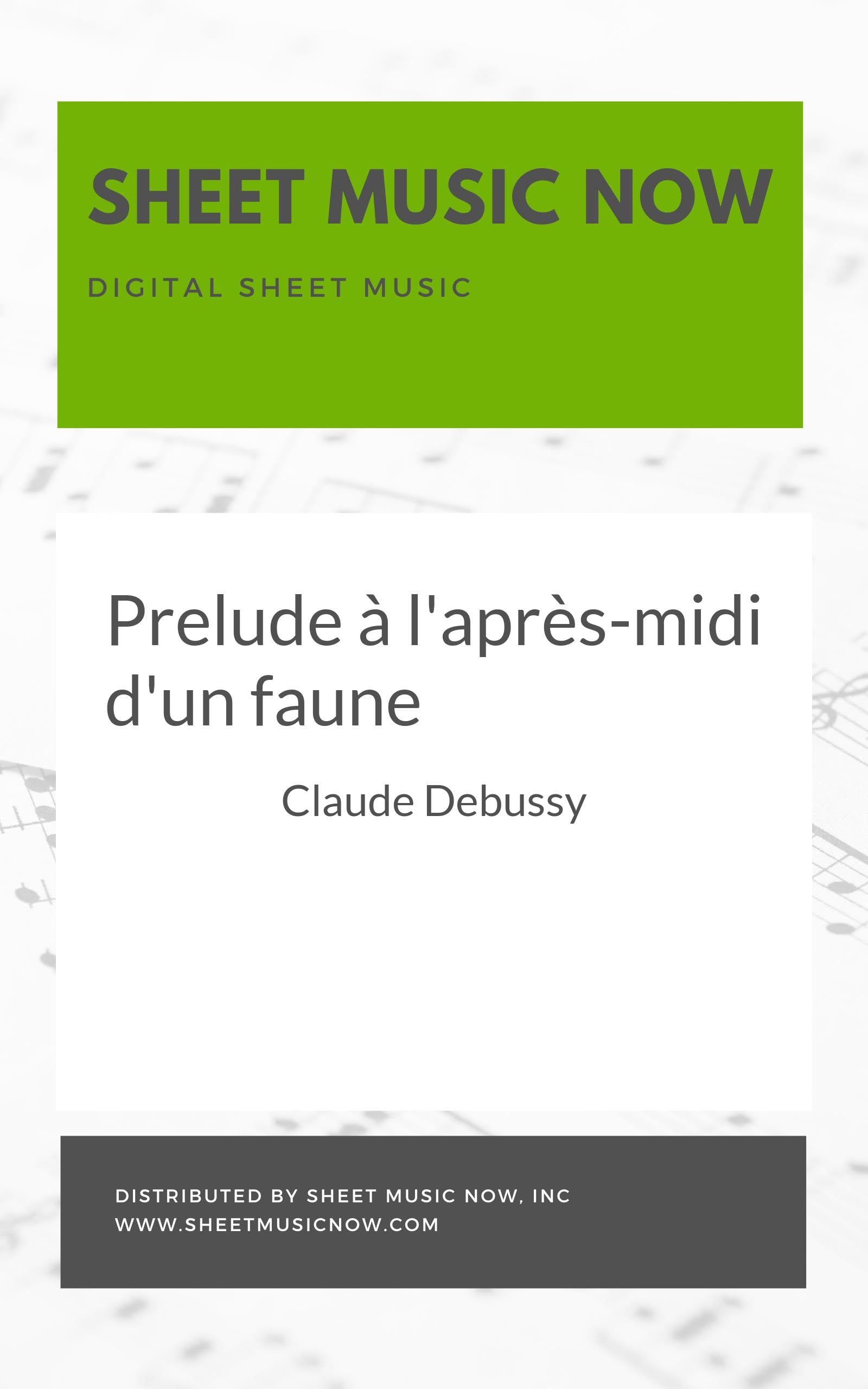 Prélude à l'après-midi d'un faune livre anglais pour vos moments de lecture calme