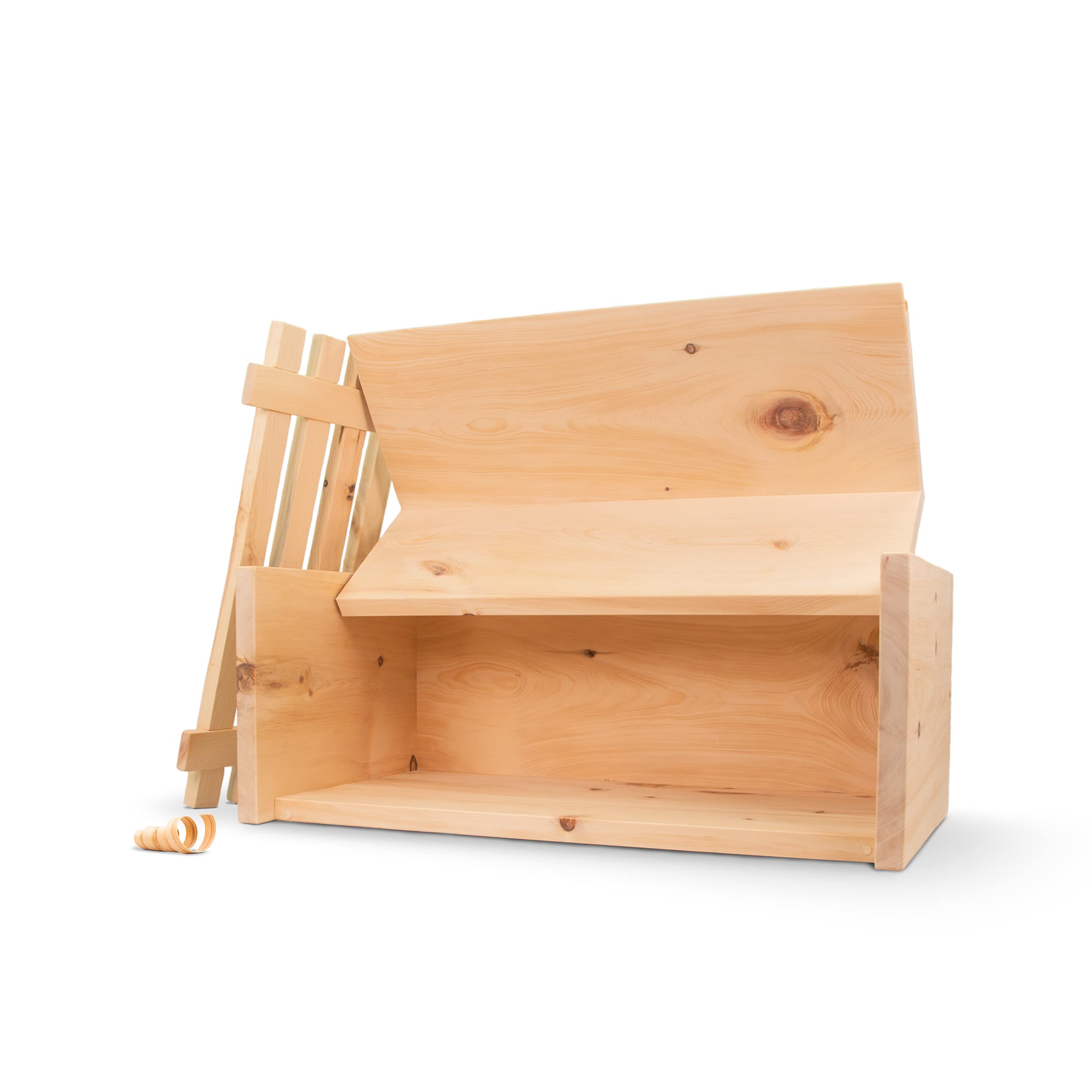ZirbenBrotkasten - 2-teilig - Brotkasten + Ablagegitter - Maße: 450x250x180mm
