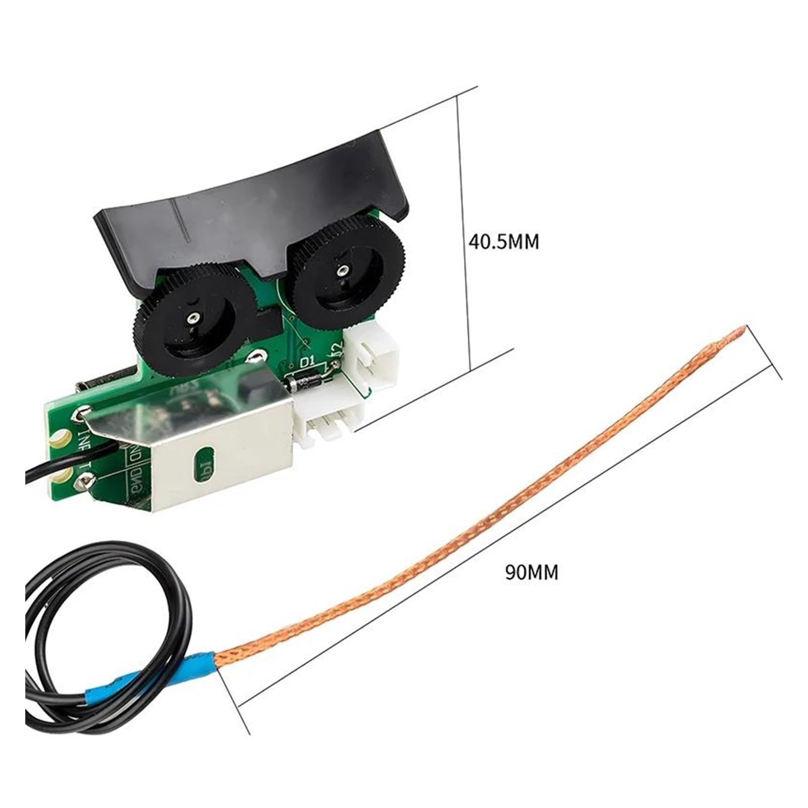 Gitarren-Tonabnehmer Für Anfänger DIY Stimmgerät Mit Piezo Equalizer Und Mikrofonzubehör Für Akustikgitarren Inkl Tail Pin