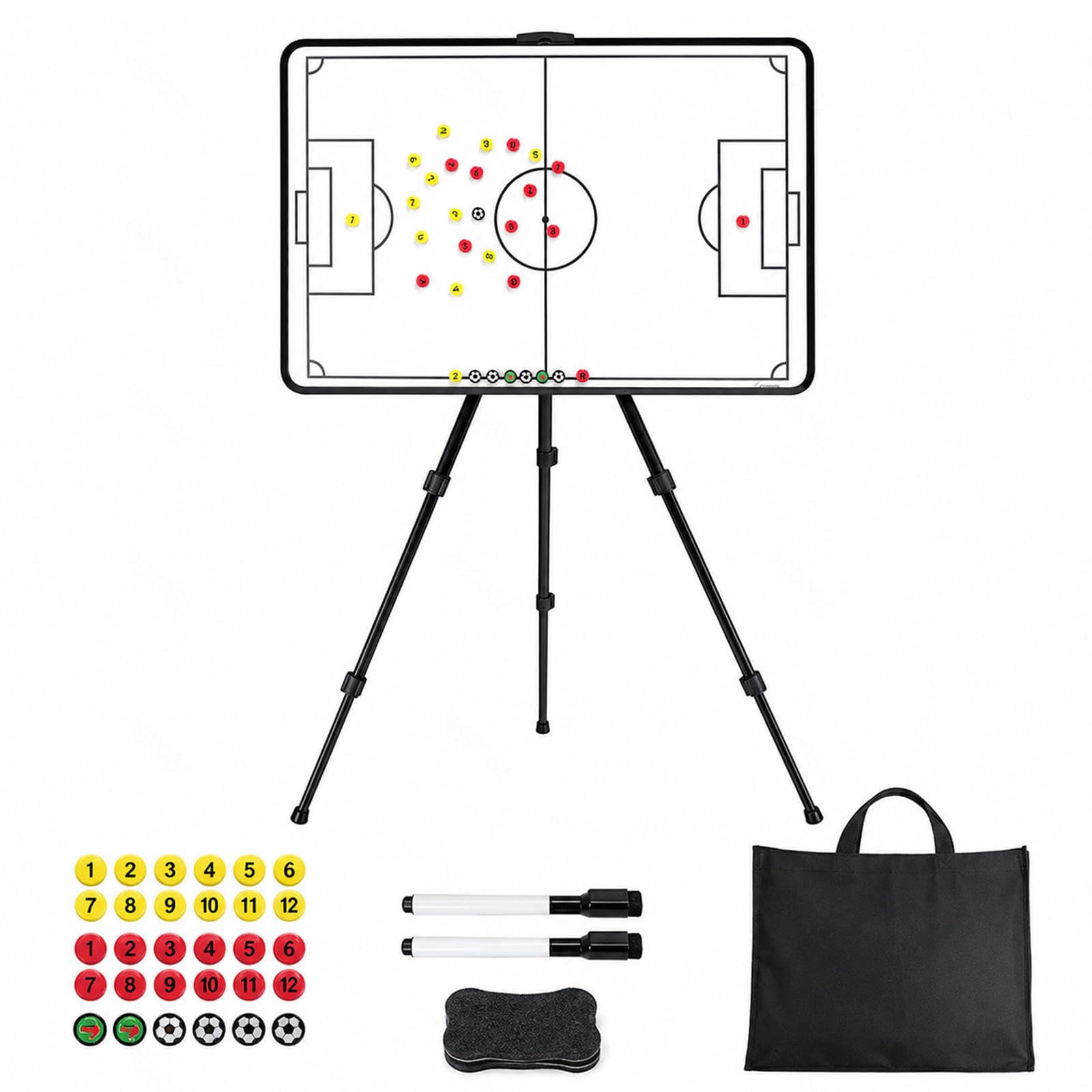 Pizarra táctica fútbol magnética borrable con trípode