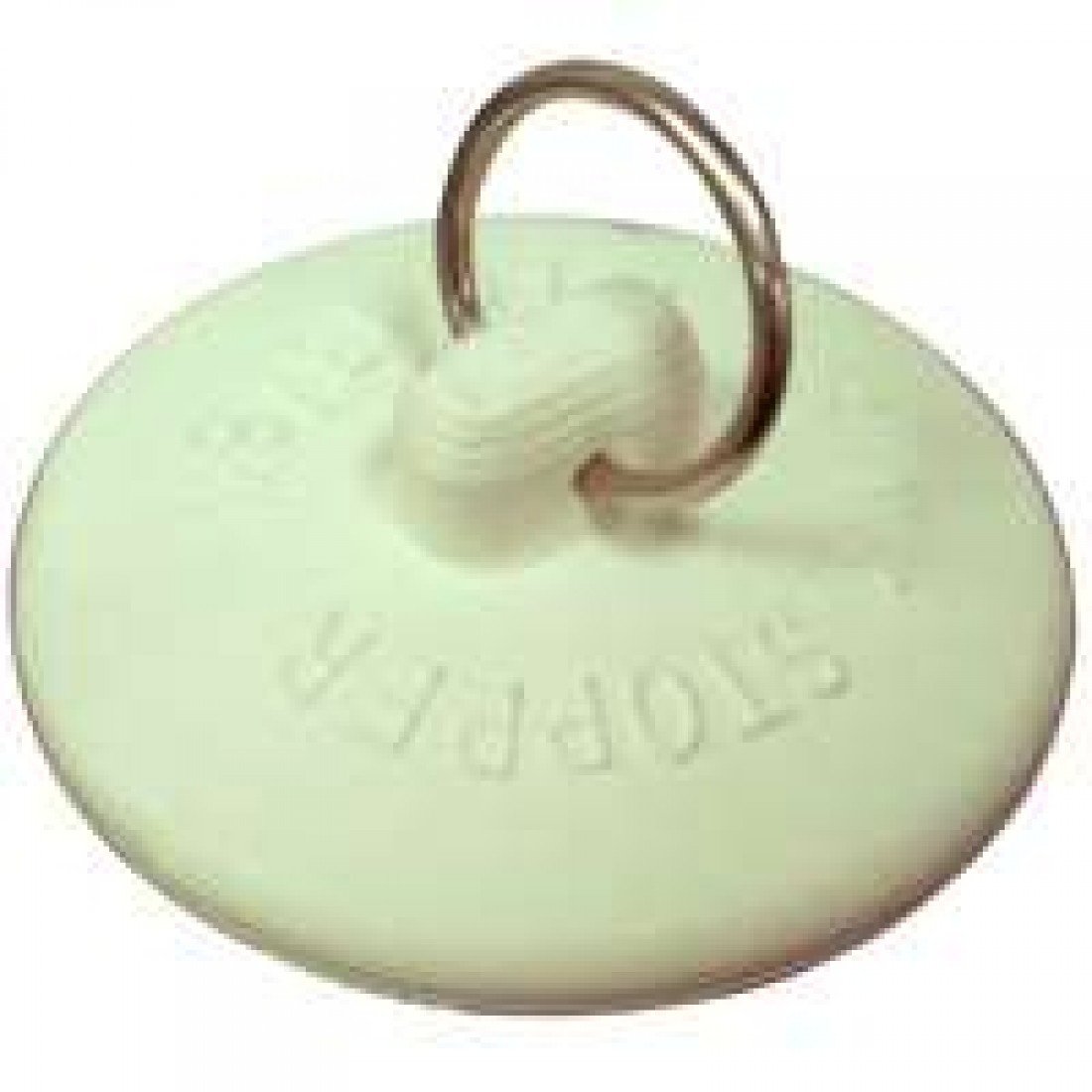 WORLDWIDE SOURCING 24463 Watertight Seal Drain Stopper, Rubber, White