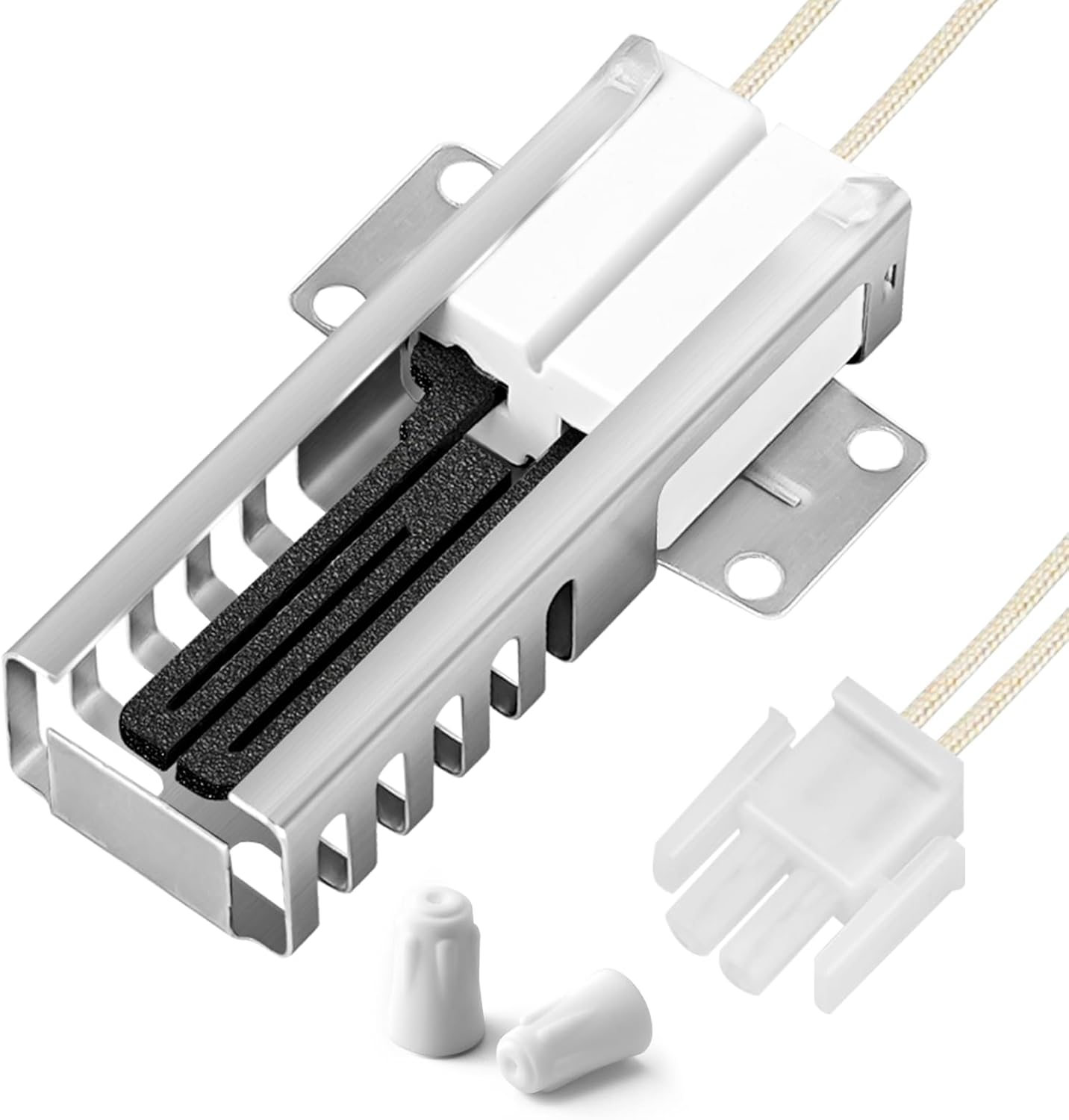 ?Upgraded?WB13K21 Gas Range Oven Flat Igniter with Connector Plug, 5303935066 Oven Igniter for GE Hotpoint Kenmore Gas Stove, Replaceable IG9998 Norton-501a AP2020569 PS231280 WB13T10045 by Cenipar