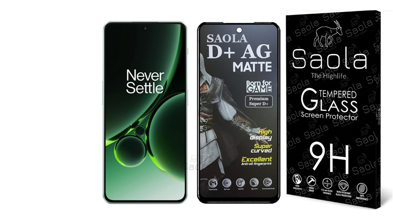 Saola D+ Matte Tempered Glass With 18H Hardness For OnePlus Nord 3 5G (PACK OF 1) with Free Installation Kit. Full screen Coverage - 6.74 inch (B0CJB8GYZK) Amazon Price History, Amazon Price Tracker