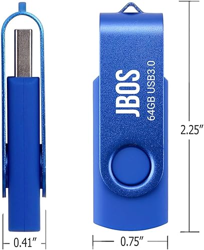 Miniatura 10 de JBOS Unidad flash USB 3.0 de 32 GB, memoria USB 3.0 de súper alta velocidad, memoria USB de 32 gig, 32 GB pendrive para almacenamiento y uso