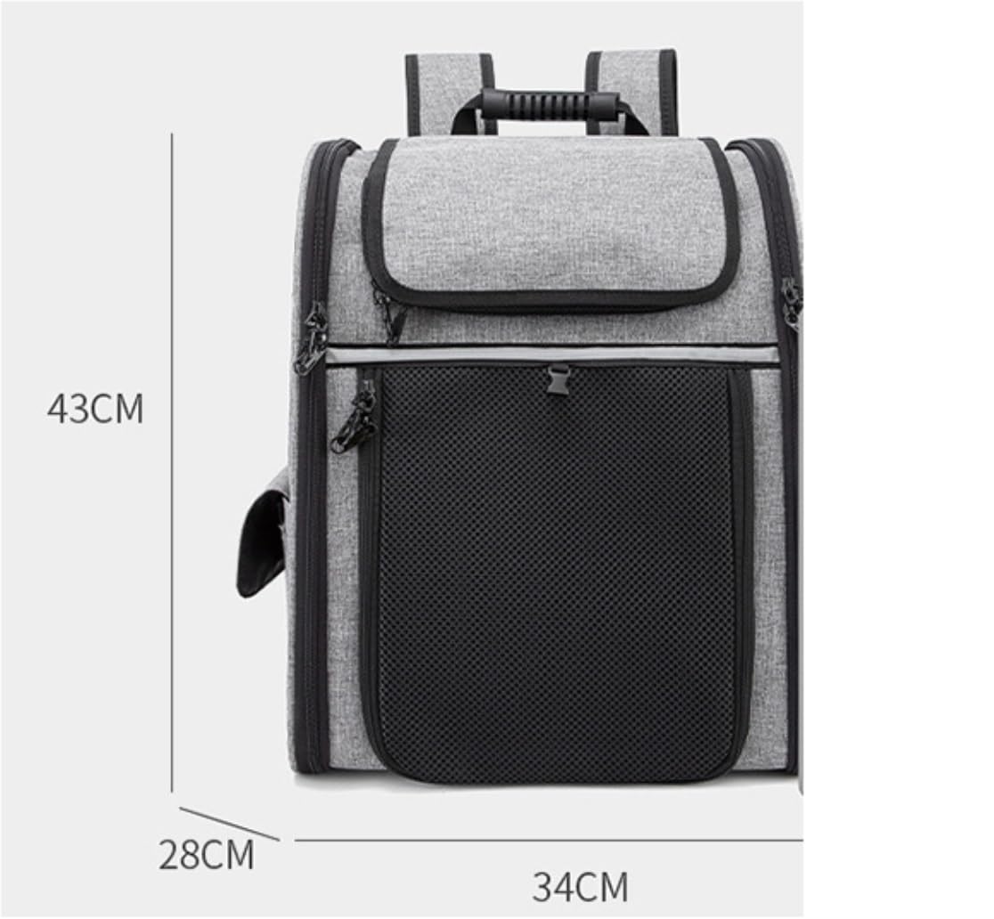 Transportbox Hund Großer Katzen-Rucksack, Erweiterbarer Haustier-Rucksack Für Kleine Hunde, Katzen, Hunde-Rucksack Katzentasche Transporttasche Katze(B)