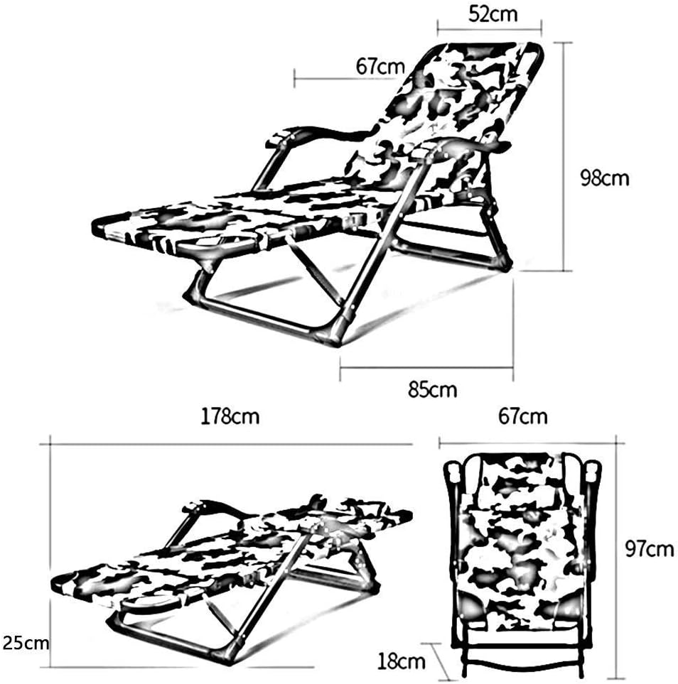 Leisure chairs Folding Chair Recliner Lunch Break Chair Home Leisure Balcony Outdoor Portable Lazy Office Chair Durable strong