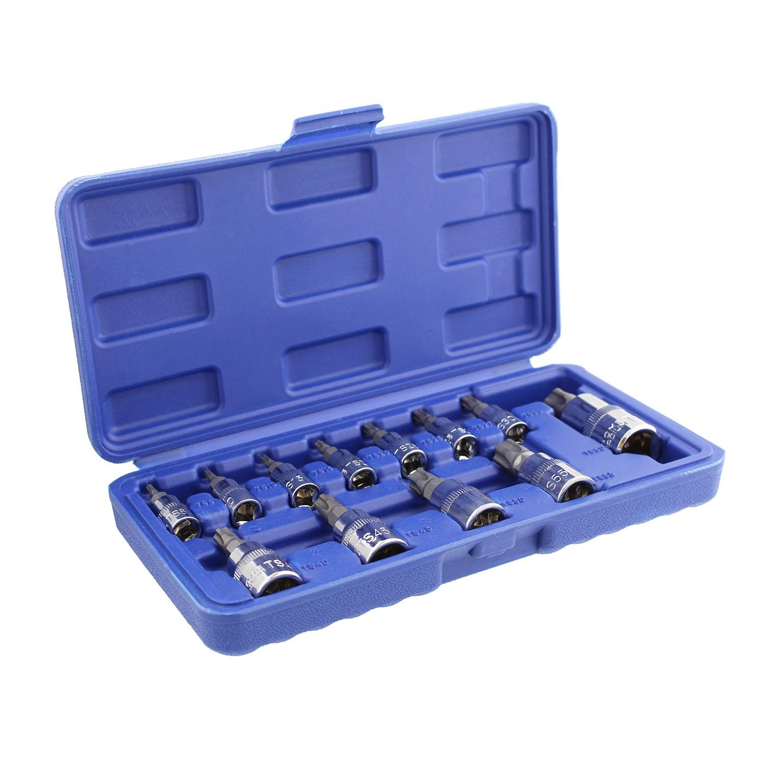 ABN Set di chiavi a bussola Torx Plus, set di punte a stella, 12 pezzi