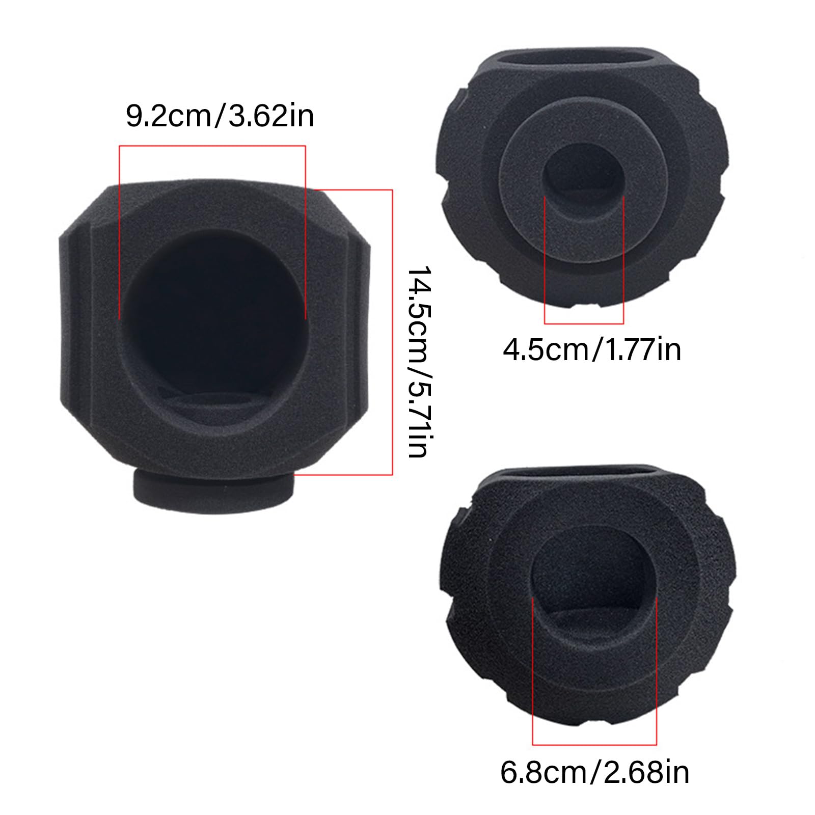 Cubierta de aislamiento de ruido para micrófono, parabrisas, 1 funda de transmisión