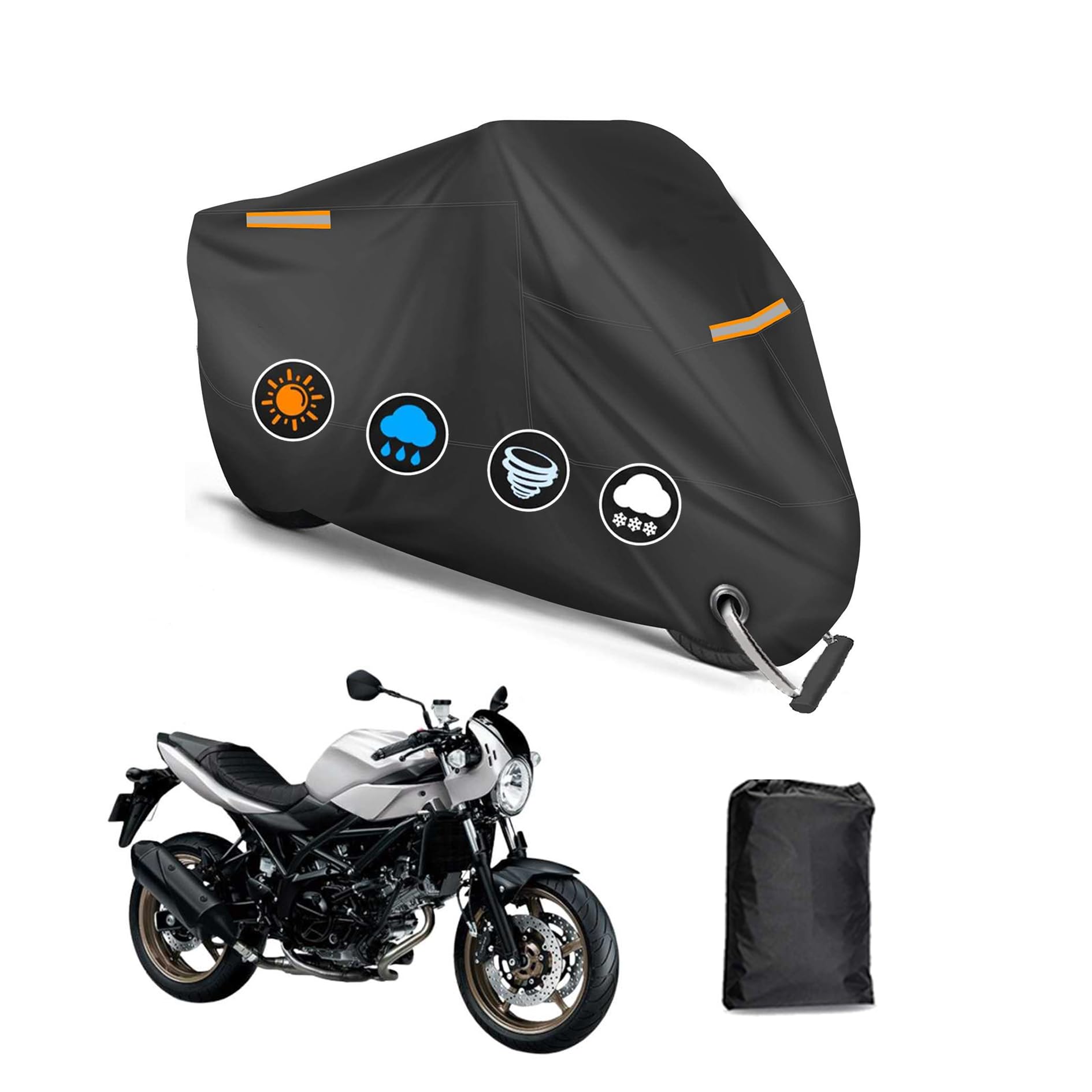 【値下げ可】大型バイクカバー　ほぼ新品 Amazon | Pedrain バイクカバー【2025革新 一体型収納】50cc 125cc