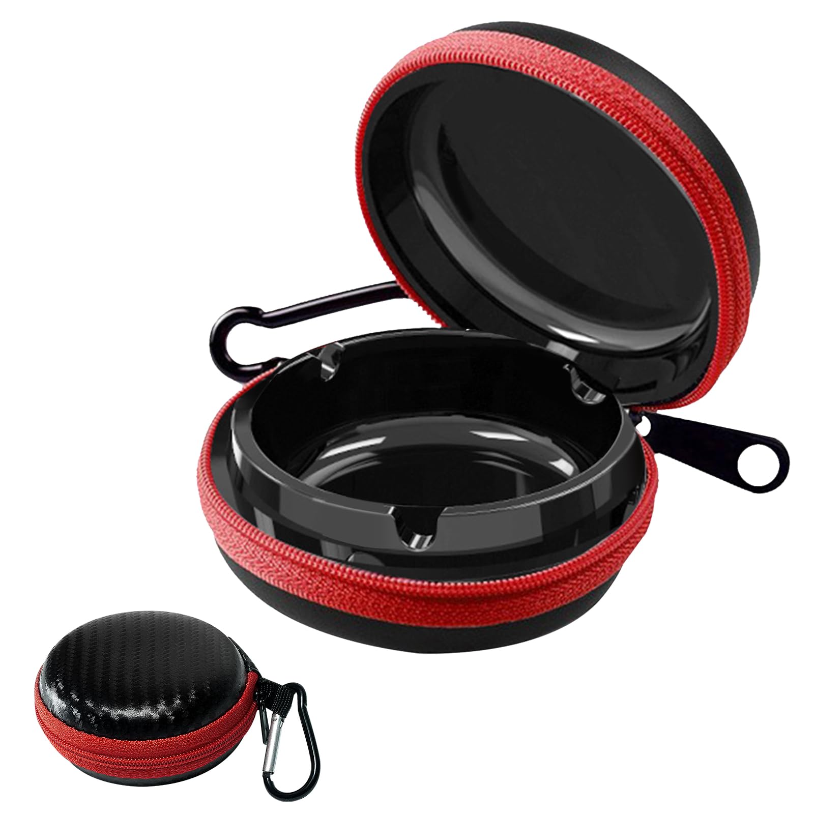 Mini Taschenaschenbecher Metall - Geruchssicher Mit Schlüsselring Für Unterwegs