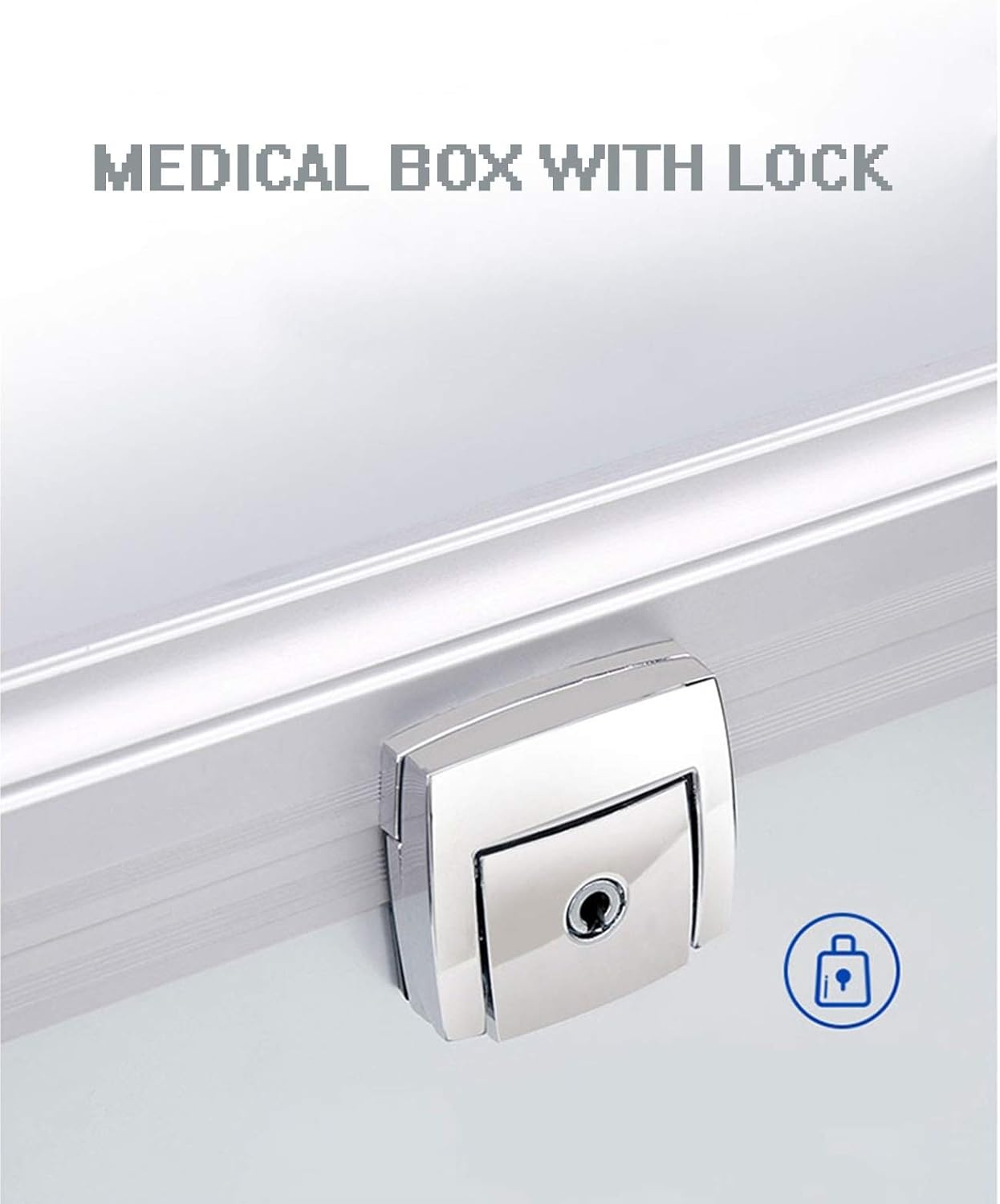 ZMQJEQANBG Family First Aid Box,Portable Medicine Chest Storage,Family First Aid Box Medical Storage Box Medicine Cabinets ABS Medicine Chest Plastic Storage Bin 2 Layers Box With Removable Lid 23.5X1 - Image 5