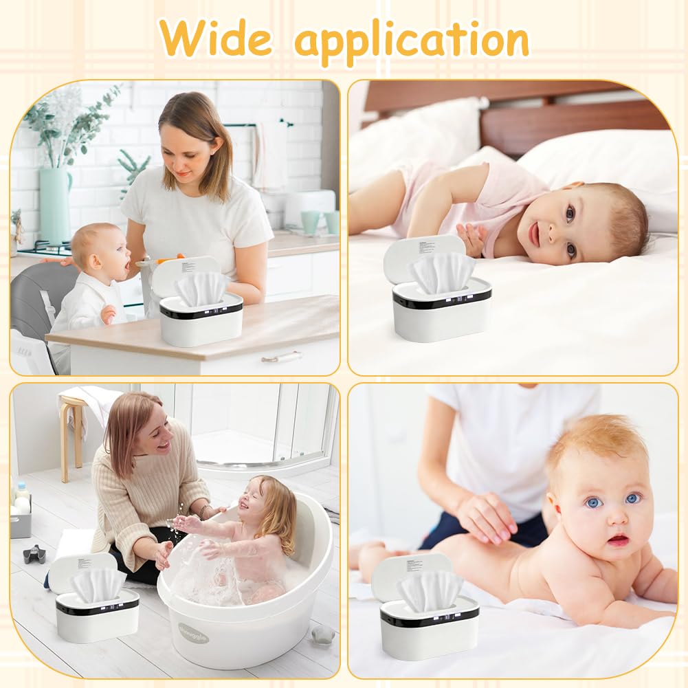 Chauffe-lingettes humides 10 W USB 3 niveaux de chauffage rapide veilleuse intégrée pour bébé