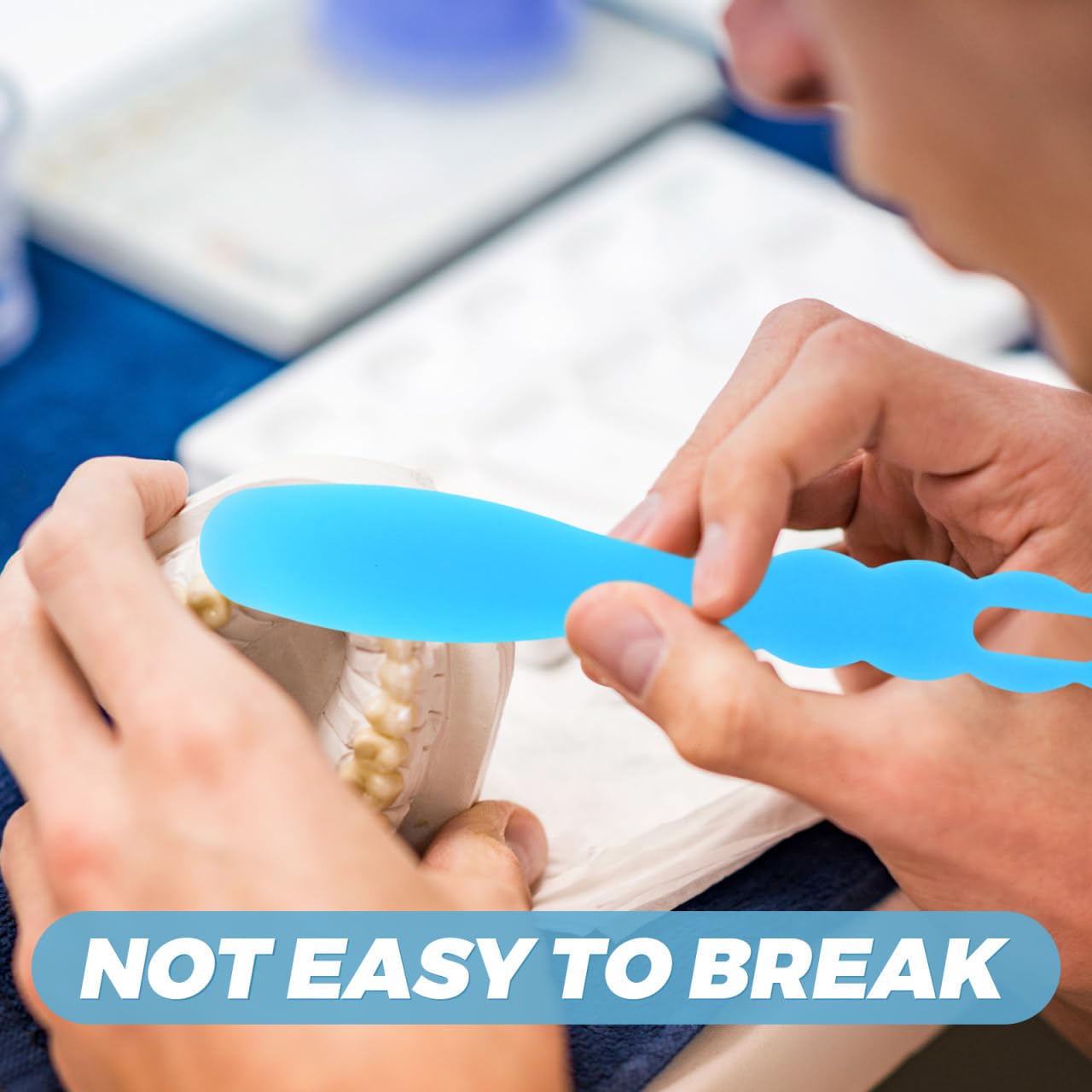 Supvox 4 espátulas dentales 19,5 cm resistentes al calor plástico herramientas dentales