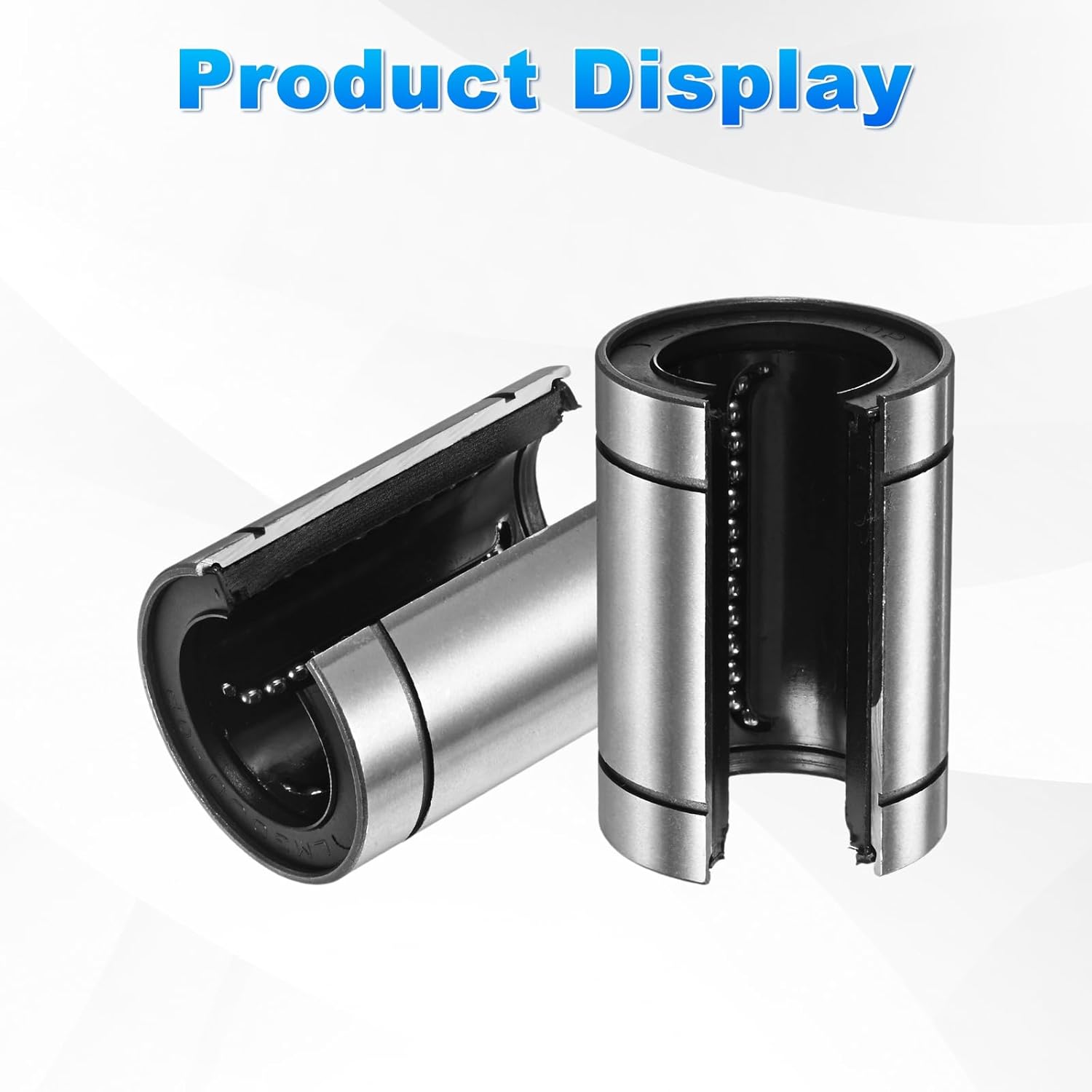 PATIKIL LM30UUOP Open Type Linear Ball Bearings 30mm Bore Dia 45mm OD 64mm Length, 4Pcs Linear Motion Bushing Double Side Rubber Sealed Rod Liner Shaft Parts for CNC Machine 3D Printer