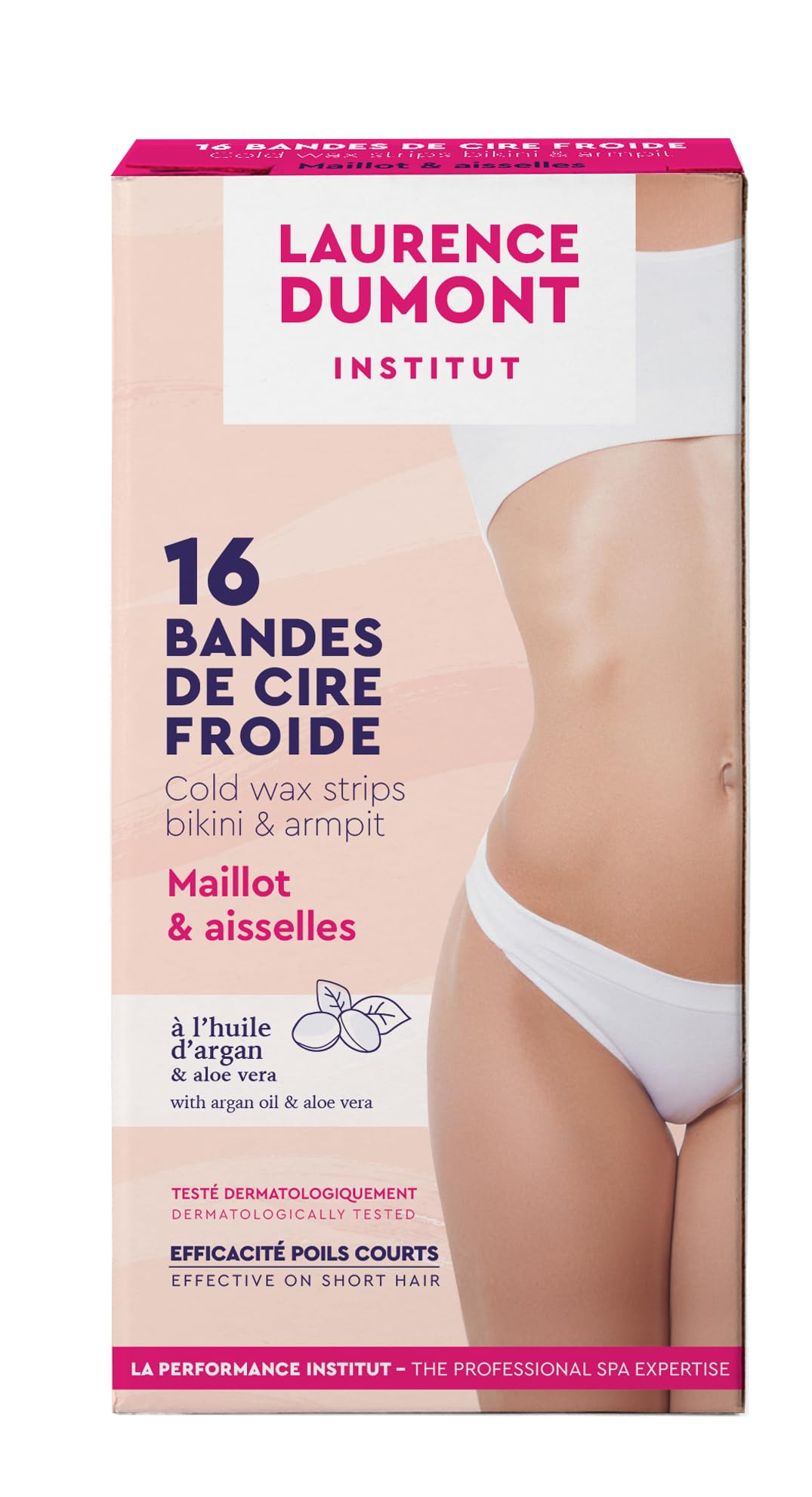 Laurence dumont - epilation strips underarms and bikini cold wax strips 16 hypoallergenic
