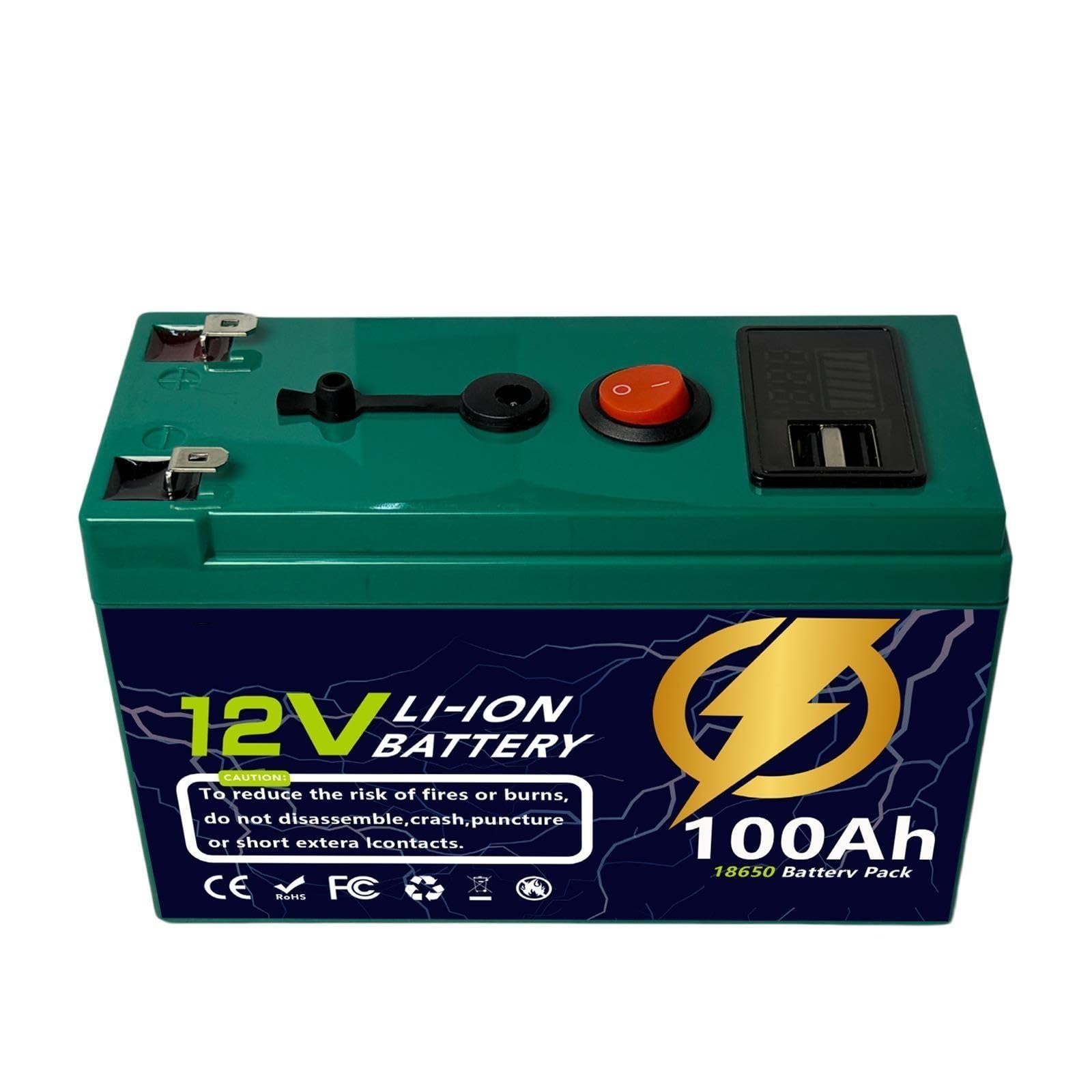 Batería De Iones De Litio De 12 V Y 150 Ah BMS Integrada 4000 Ciclos O Más