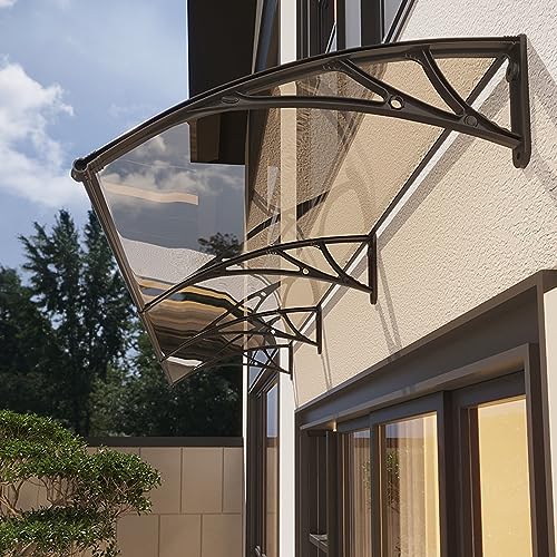 Toldo para puerta y ventana de policarbonato transparente exterior 3