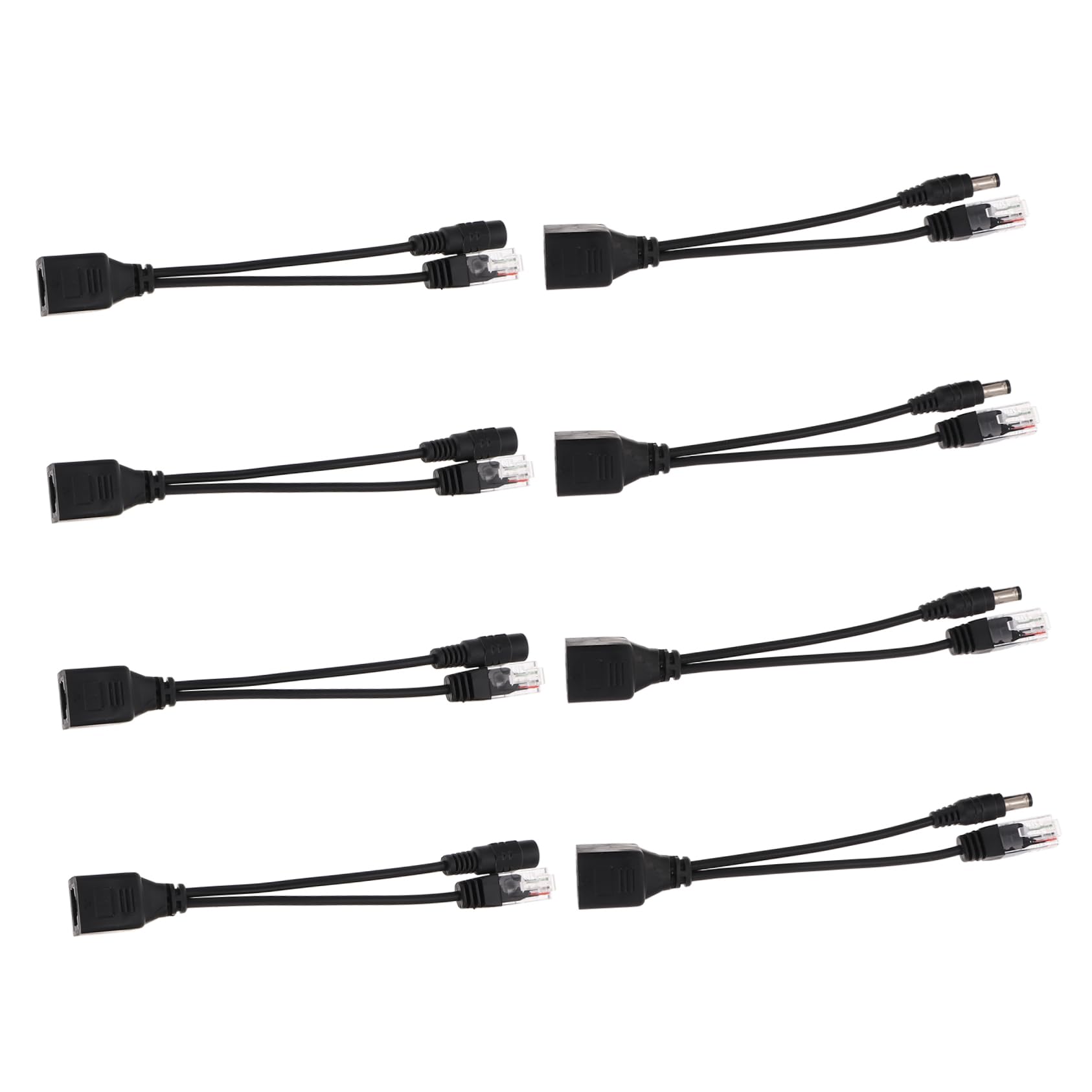 HOMOCONO Line for Security Camera 8 Pcs Splitter Adapter 12v Power Supply Module