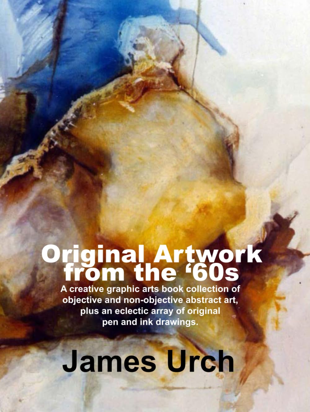 Livre d'art graphique authentique art abstrait et dessins à la plume des années 60