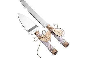 Rustic Wedding Cake Knife and Serving Set