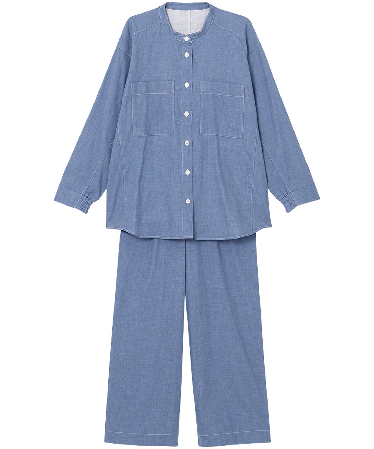 新品　ワコール睡眠科学　定番シャツパジャマ　レディース　Lサイズ　長袖 ワコール睡眠科学 定番シャツパジャマ レディース Lサイズ 長袖