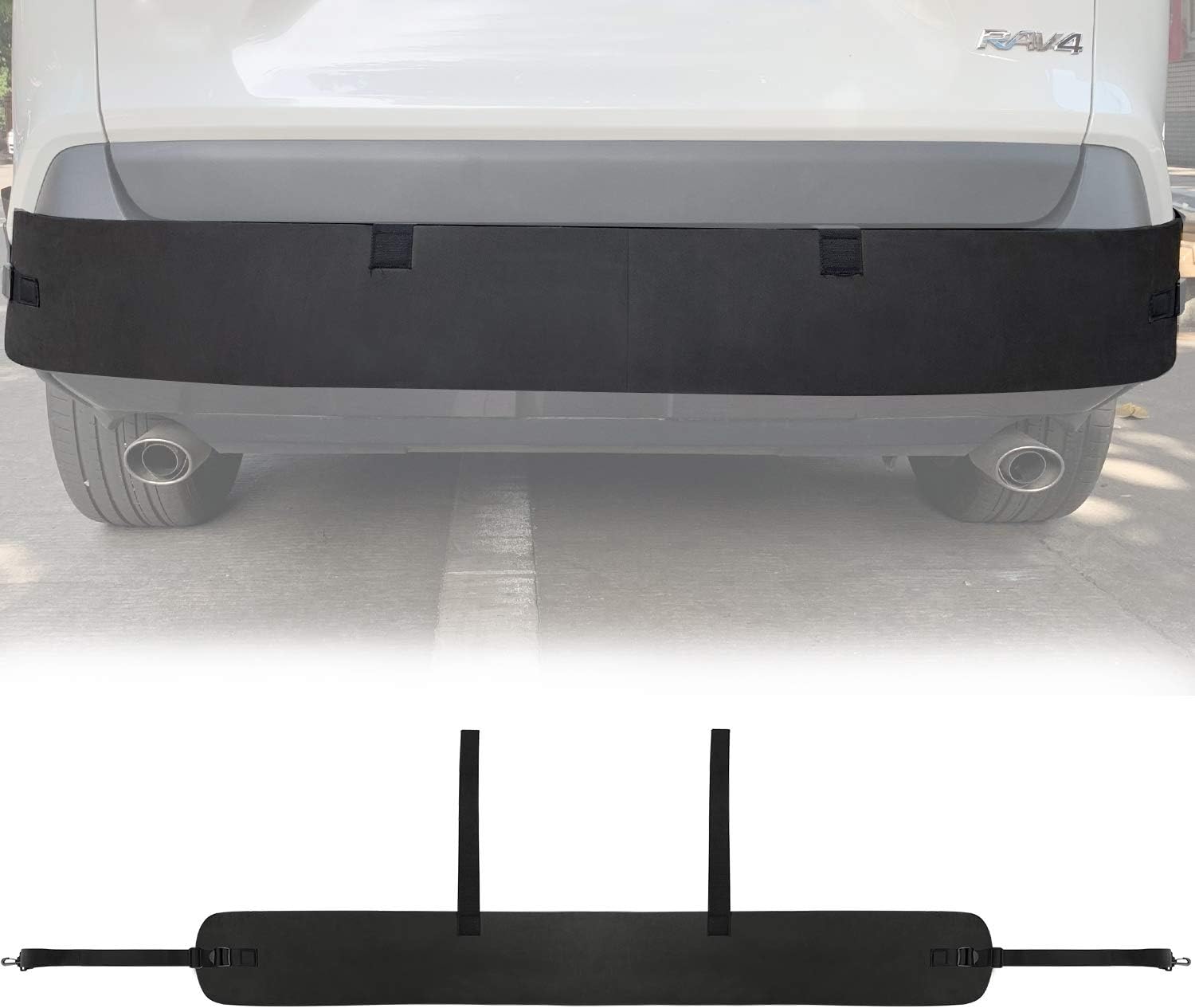 ROCCS Car Rear Bumper Protector for SUV Universal Bumper Guard Corner Protection Prevent from Scratch & Low Speed Impacts