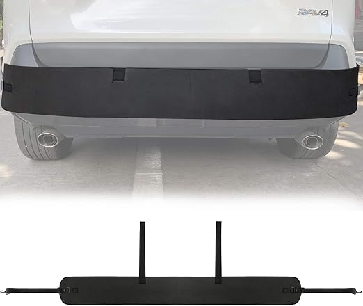 Universal Car Bumper Protector Guard, Rear Bumper Protector for Cars ONLY, Black Rear Bumper Guard 72" x 8.07" x 0.4"
