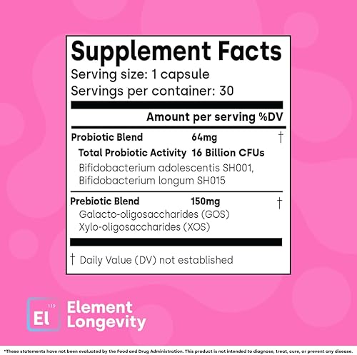 Miniatura 7 de Human Native Bifidobacterium Adolescentis Synbiotic  Probiótico clínicamente investigado para la fuerza de la barrera intestinal, apoyo cognitivo y