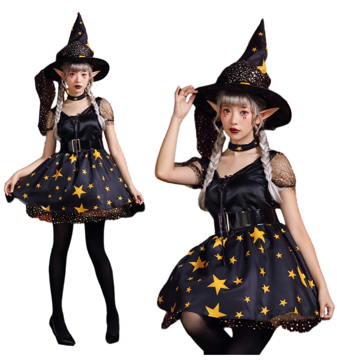Amazon.co.jp: [JUNDOMECY] ハロウィン 仮装 魔女 魔法使い ウィッチ