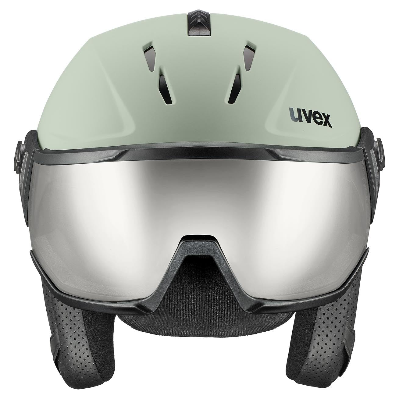 uvex instinct visor, casco da sci Unisex adulto, oxid green matt, 56-58 cm