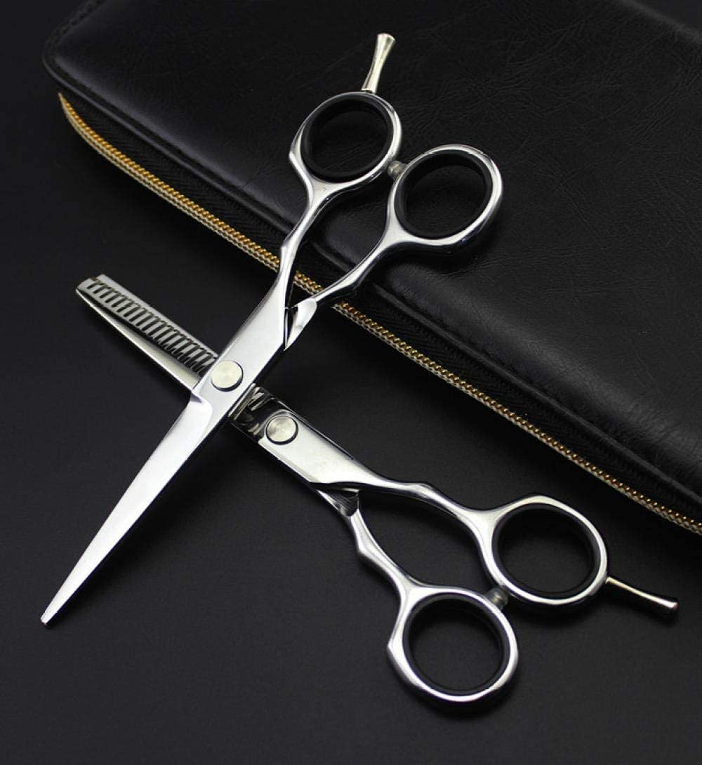Set di forbici per capelli professionali da 5,5 pollici, forbici da barbiere per sfoltire, forbici da parrucchiere