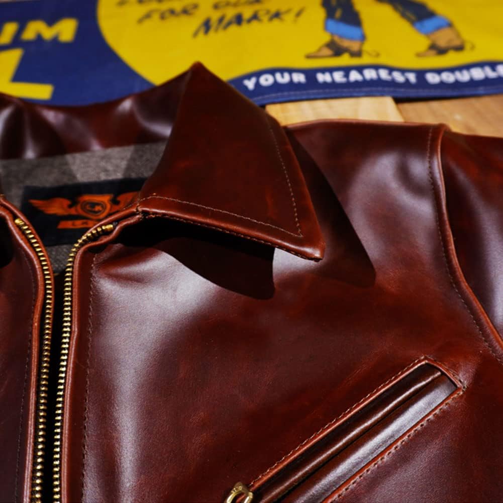 DOARAT 馬革 ライダースジャケット ホース ブラウン