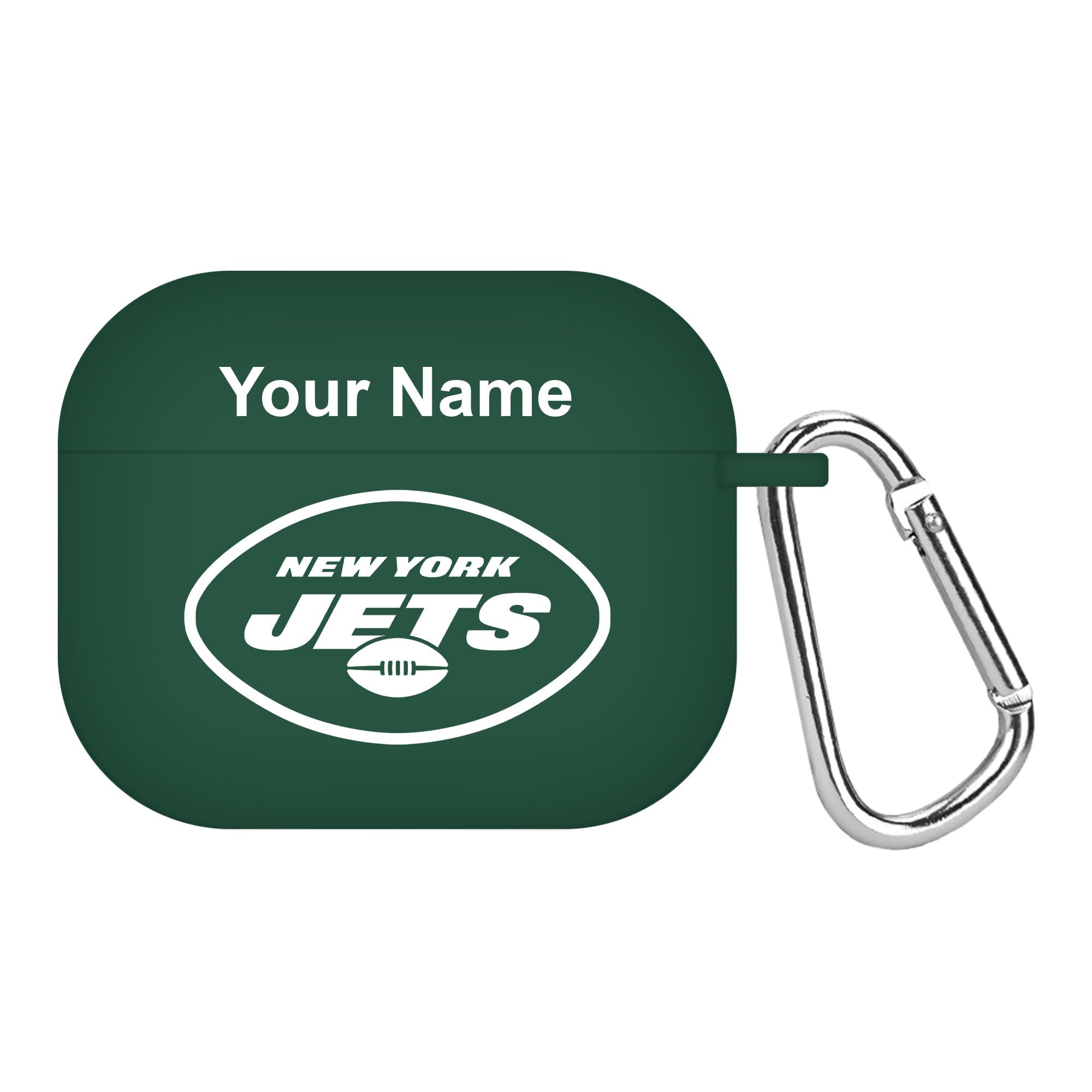 New York Jets Custom Name HD Case Cover Compatible with Apple AirPods Gen 3 (Green)