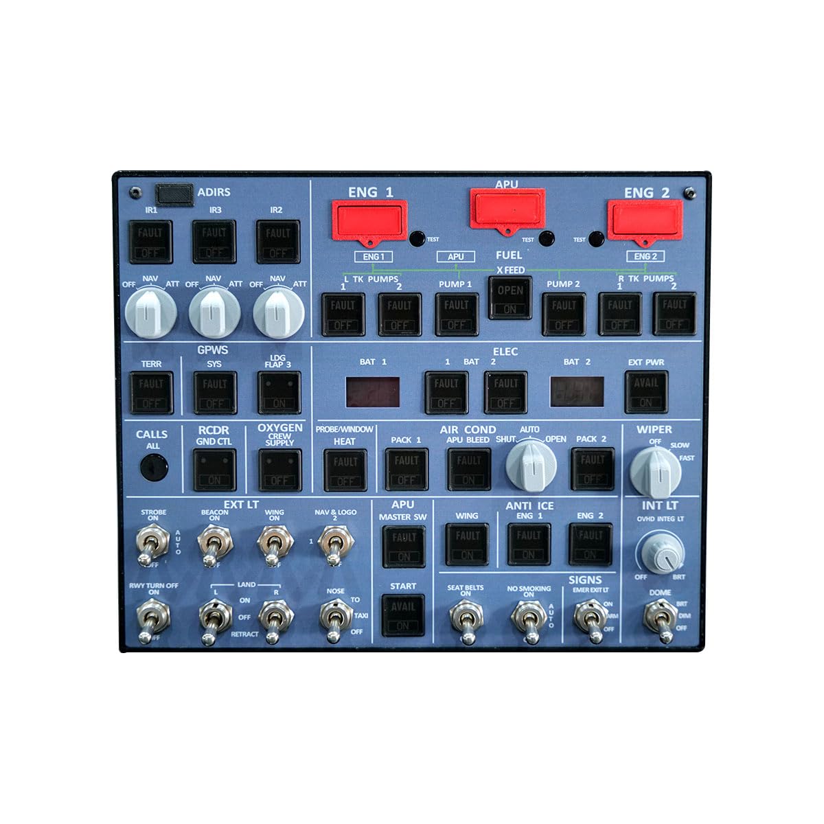 Rowsfire A107 V3.1 A32X MAX Light Overhead Panel Für MSFS 2020/2024, Kompatibel Mit Fenix A32X, FBW A32X, Für EIN Noch Intensiveres Flugsimulationserlebnis