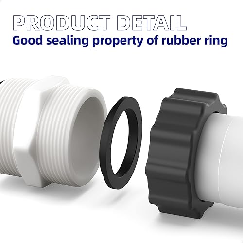 Miniatura 3 de Conector de manguera dividido para piscina compatible con bomba de natación Intex Coleman de 1.5 pulgadas, extensor de manguera de piscina con