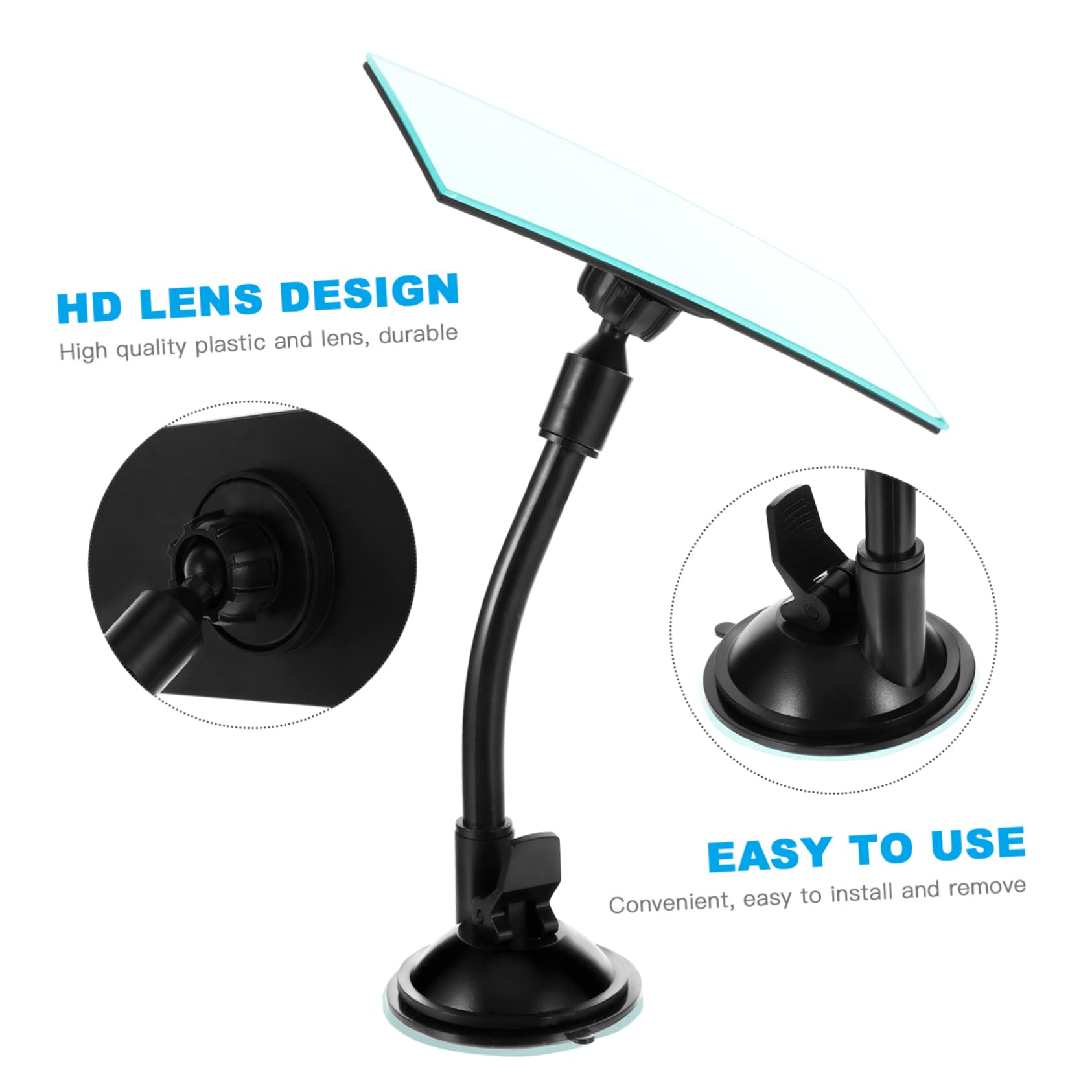 Yardwe 3 Pièces Miroir de Sécurité Garçon Fille pour Voiture Rétroviseur Intérieur Ajustable Angle Mort Accessoire Pratique et Durable pour Voitures et Familles