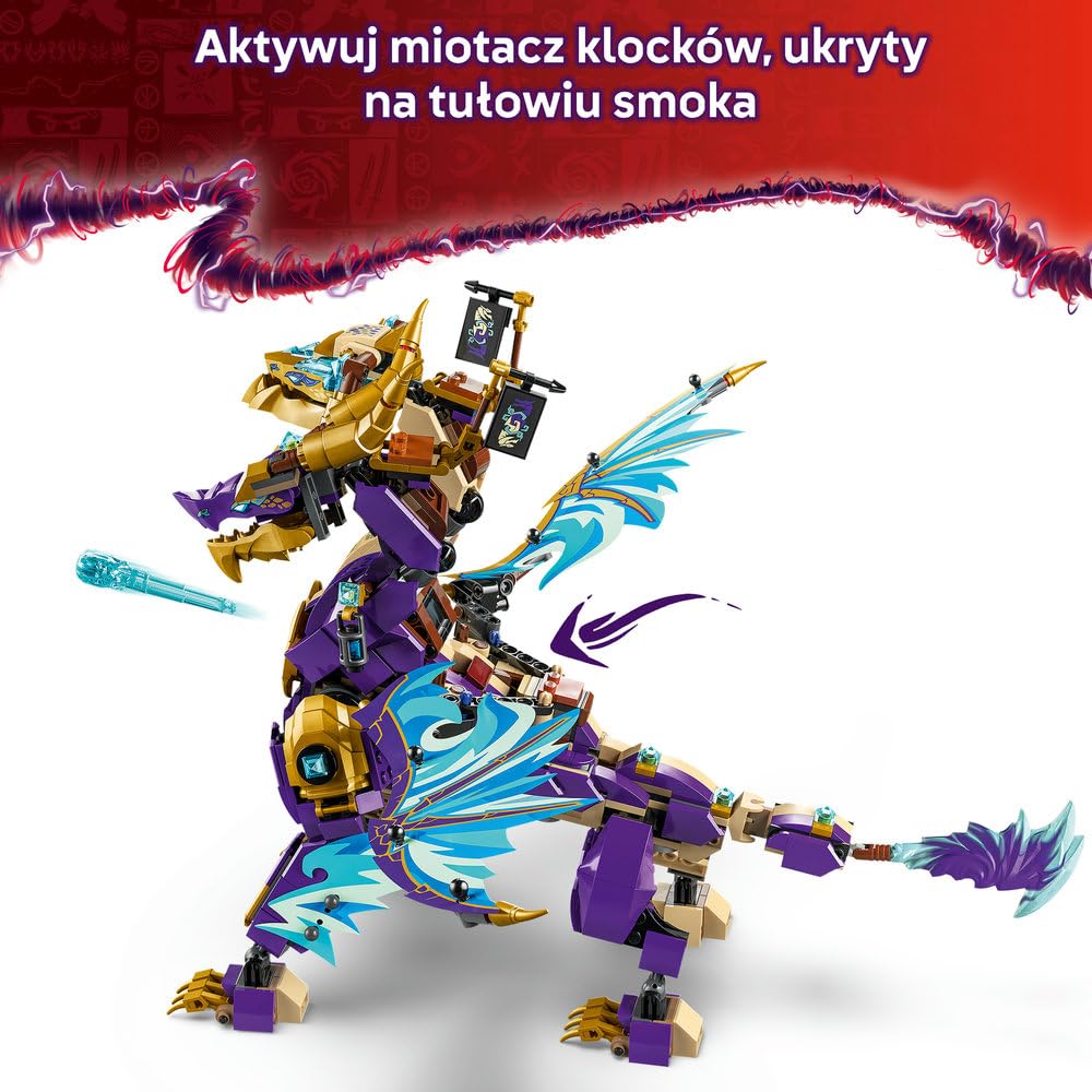 LEGO NINJAGO Arcysmok skupienia 71836 | smok ninja, zabawka akcji, prezent dla chłopca i dziewczynki 9+, przygoda ninja, 869 elementów